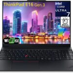 Lenovo ThinkPad E16 Gen 3 Business Laptop Computer, Intel 16-Core Ultra 7 255H (Beat i9-13900H), 64GB DDR5 RAM, 2TB PCIe SSD, 16″ FHD+, WiFi 6E, Backlit Keyboard, Fingerprint Reader, Windows 11 Pro