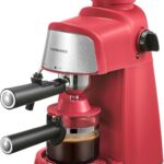 Espresso Machine, 3.5Bar Espresso and Cappuccino Machine with Fast Heating Function, 1-4 Cups Coffee Maker with Milk Frothing Function and Steam Wand (Red)