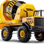 Tonka Steel Classics Mighty Cement Mixer – Made with Steel & Sturdy Plastic, Yellow Toy Construction Truck, Boys and Girls, Kids, Toddlers, Ages 3+