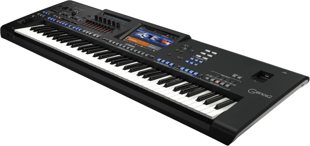 Yamaha, 76-Key Flagship Arranger Keyboard, Voice and Style Library, Chord Looper, 9-Inch Touch Screen (GENOS2)