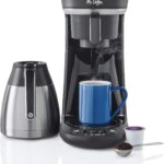 Mr. Coffee Coffee Maker, Programmable Coffee Machine for Single Serve or Carafe Coffee, 10 Cups, Black