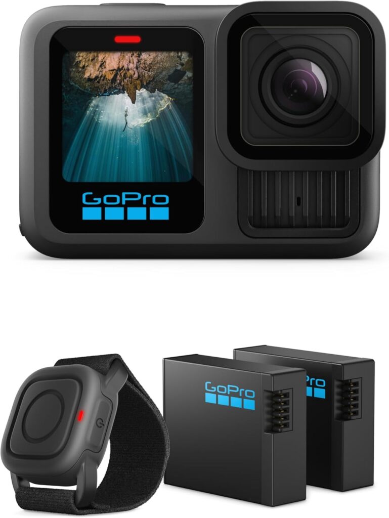 GoPro HERO13 Black Action Bundle – Includes 2 Enduro Batteries and Waterproof Shutter Remote