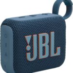 JBL Go 4 – Ultra-Portable, Waterproof and Dustproof Bluetooth Speaker, Big Pro Sound with Punchy bass, 7-Hour Built-in Battery, Made in Part with Recycled Materials (Blue)