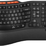 Ergonomic Wireless Keyboard and Mouse Combo, 2.4G Full Size Wave Key Board with Cushioned Palm Rest, Natural Typing, 3 DPI Adjustable Mouse, USB-A & C for Computer/Laptop/Mac/Tablet – Sablute