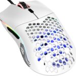 Glorious Model O Wired Gaming Mouse 67g Superlight Honeycomb Design, RGB, Pixart 3360 Sensor, Omron Switches, Ambidextrous – Matte White