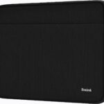 Laptop Case Sleeve 15.6 inch, Shockproof Protective Notebook Case with Accessory Pocket, Briefcase Carrying Laptop Cover for 15.6″ HP, ASUS, Dell, Lenovo, Acer, Black