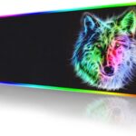 RGB Gaming Mouse Pad, 31.5 x 12 inches, Multicolor, Rubber