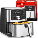 Instant Pot 4QT Vortex Plus 6-in-1 Mini Air Fryer, Custom Program Options, Crisps, Broils, Roasts, Dehydrates, Bakes, Reheats, 100+ In-App Recipes, Stainless Steel,4 Quarts