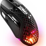 SteelSeries Aerox 5 Wireless Ergonomic 9-Button TrueMove Air Sensor 18000 CPI Ultra-Lightweight Design Gaming Mouse – Black (Renewed)