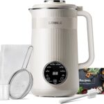 8 in 1 Nut Milk Maker Blender, 32oz Homemade Soy, Almond, Oat, Coconut, Plant Based and Non Dairy Beverages, Automatic Soybean Machine With Delay Start/Keep Warm/Boil Water, Cream