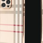 Phone Case for Apple iPhone 13 Pro Max, Fashion Designer Leather Phone Case, Soft TPU Drop Protection Shockproof Protective Phone Holder Women