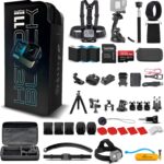GoPro HERO11 (Hero 11) Black – Waterproof Action Camera with 5.3K Video, 27MP Photos, 1/1.9″ Sensor, Live Streaming, Webcam, Stabilization + 64GB Card, 50 Piece Accessory Kit and 2 Extra Batteries