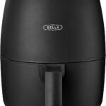 BELLA 2 qt Manual Air Fryer Oven and 5-in-1 Multicooker with Removable Nonstick and Dishwasher Safe Crisping Tray and Basket, 1200 Watt Heating System, Matte Black