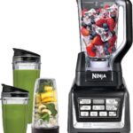 Ninja BL642 Nutri Ninja Personal & Countertop Blender with 1200W Auto-iQ Base, 72 oz. Pitcher, and 18, 24, & 32 oz. To-Go Cups with Spout Lids, For Smoothies, Shakes & More, Dishwasher Safe, Black