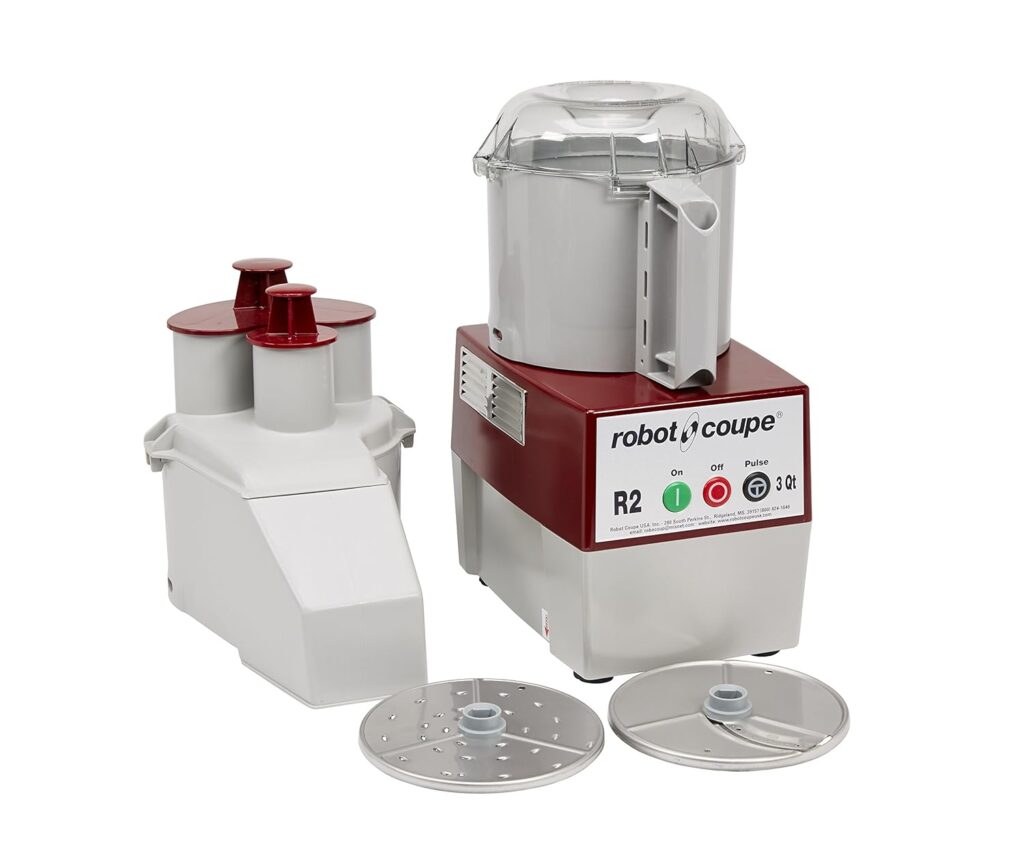 Robot Coupe – 4581 R2N Continuous Feed Combination Food Processor with 2.9 L Polycarbonate Bowl, 1-HP, 120-Volts