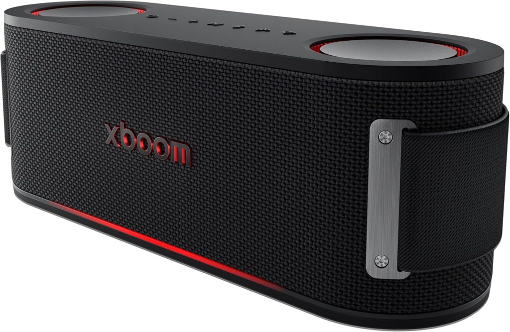 LG xboom Bounce Core by will.i.am, Portable Bluetooth Speaker for Sports and Athletes, up to 29 Hours of Playback, IP67 Dust and Water Resistant. Perfect for Basketball