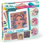 Fashion Faces Mix & Match Fashion Designer Kit for Girls, Kids Arts & Crafts Ages 6+, Girls’ Fashion Hair & Makeup Looks, Gifts for 6 Year Old Girl, Toys for Girls, Little Girl Gifts, Fashion Plates