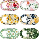 Laptop Camera Cover Slide Cute (6 Pack), Ultra Thin Webcam Cover for iPhone iPad MacBook Pro Computer iMac Cell Phone PC Accessories, 0.03″ Camera Blocker Slider, Great for Privacy – Flowers