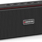 Monster Shock Plus Bluetooth Speaker, Portable Speaker with 30W Loud Stereo Sound, Bluetooth 5.4, TWS Pairing, 15H Playtime, Support AUX/TF Card, IPX6 Waterproof Wireless Speakers for Home, Outdoor
