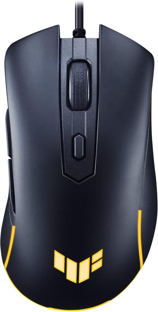 ASUS TUF Gaming M3 Gen II Wired USB Gaming Mouse – Right-Handed Ergonomic, 59g Lightweight, 8K DPI, IP56 dust & Water Resistance, Antibacterial Guard, 6 Programmable Buttons, PC/Mac Support – Black