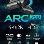 THINKWARE ARC 700 4K Front and 2K Rear Dash Cam – Wi-Fi, GPS, HDR, Parking Mode, Radar Compatible, Speed/Red Light Alerts, Included 64GB MicroSD, Hardwiring Cable