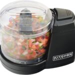 Kitchen Selectives Mini Chopper by Select Brands – Mini Electric Food Chopper for Kitchen Appliances – Features Dishwasher-Safe Parts – Chops, Minces & Dices – 1-1/2 Cups, Black