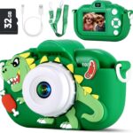 Kids Camera Boys Toys for 3 4 5 6 7 8 9 Years Old Boys, 48MP Dual Lens Kids Digital Camera Christmas Birthday Gifts, 1080P HD Video Selfie Toddler Camera with 32G SD Card