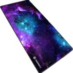 ENHANCE Extended Gaming Mouse Pad, XL Mouse Mat, Desk Accessories – Anti-Fray Stitching and Low-Friction Tracking Surface, Non-Slip Backing for Professional eSports – Dimensions: 80 x 32.5 cm – Galaxy
