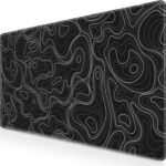 Canjoy Gaming Mouse Pad, Topographic Contour Mouse Pad 31.5×11.8inch Large Extended Computer Mouse Mat Keyboard Full Desk Mousepad for Gaming, Office, Home