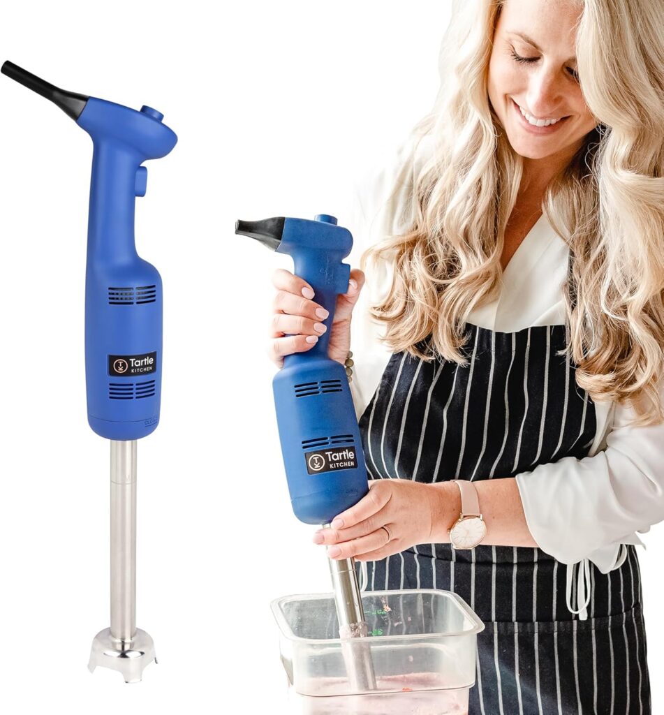 Commercial Immersion Blender, Hand Held Blender, 350W 4000-20000RPM, Stainless-Steel, 10 inch Removable Shaft with Variable Speed -2025 upgrade