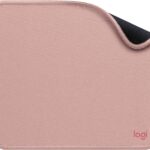 Logitech Mouse Pad – Studio Series, Computer Mouse Mat with Anti-Slip Rubber Base, Easy Gliding, Spill-Resistant Surface, Durable Materials, Portable, in a Fresh Modern Design, Darker Rose