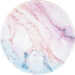 Marble Round Mouse Pad, Pink Marble Customized Premium-Textured Washable Desktop Protection Mouse Mat with Non-Slip Rubber Base 7.87×7.87×0.12 inches