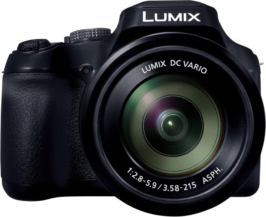 Panasonic LUMIX FZ80D Point and Shoot Digital Camera 4K Photo/Video Recording with Power Optical Image Stabilizer, Vlogging Camera with 60X Optical Zoom & 20-1200mm Wide-Angle Lens – DC-FZ80D