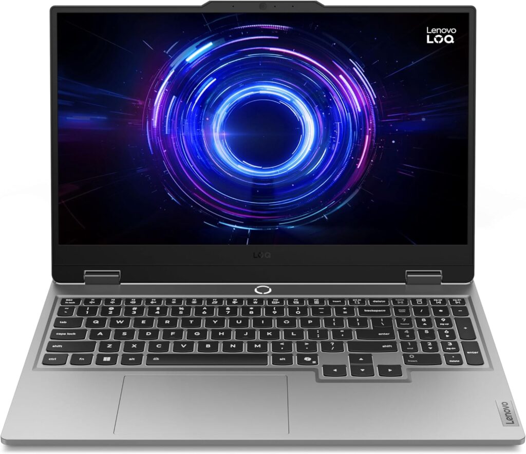 Lenovo LOQ 15″ – NVIDIA GeForce RTX 5050 Graphics – 15.6″ IPS LCD FHD 144hz Display – Intel Core i7-13650HX – 24GB DDR5-1 TB SSD – Windows 11 Home – Luna Grey