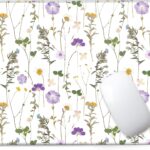 Mouse Pad – Beautiful Flowers Plants Square Mousepad Washable with Non-Slip Rubber Base,Stitched Edge -Mouse Pads for Desk Computers Laptop Mouse- Home Office Decor Desk Accessories-10×8 Inch