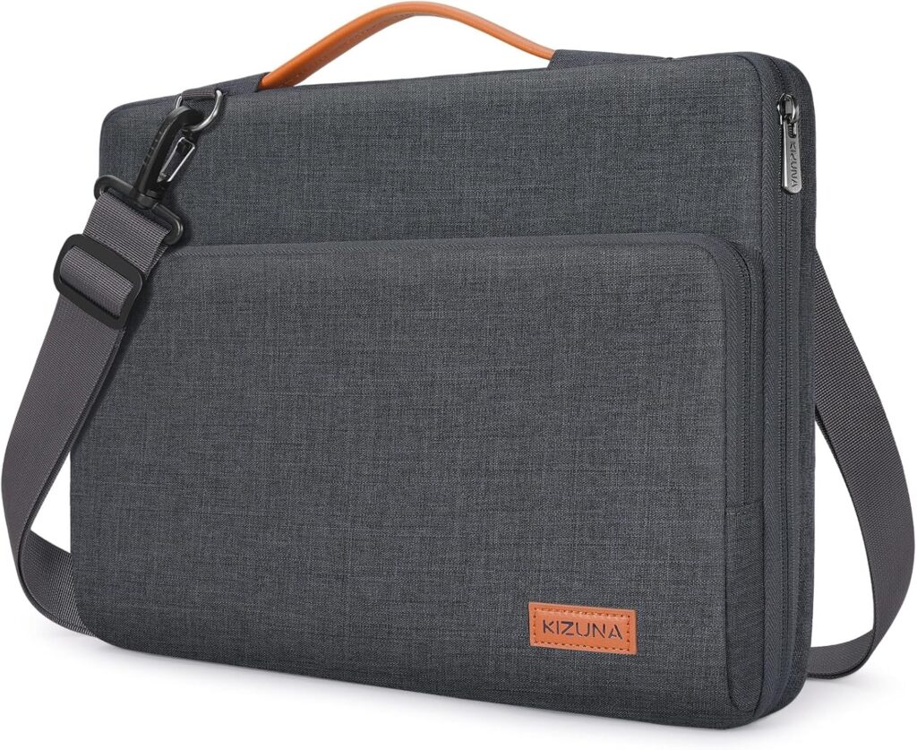 KIZUNA Laptop Sleeve Case 17 Inch Computer Shoulder Bag for LG Gram 17/17.3″ Lenovo ThinkBook Plus 17/Dell G7/17 IdeaPad 3i Gen7/ Legion 5/5i/IdeaPad L340/HP Gaming Pavilion 17,Grey