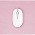 Pink Mouse Pad, Nice and Cute Mouse Pad, Splash-Proof Textured 10.2 x 8.2Inch, Stitched Edge Non-Slip Waterproof Rubber