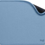 Logitech Mouse Pad – Studio Series, Computer Mouse Mat with Anti-Slip Rubber Base, Easy Gliding, Spill-Resistant Surface, Durable Materials, Portable, in a Fresh Modern Design, Blue Grey