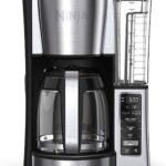 Ninja 12-Cup Programmable Coffee Brewer, 2 Brew Styles, Adjustable Warm Plate, 60oz Water Reservoir, Delay Brew – Black/Stainless Steel