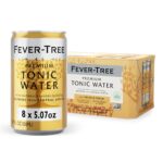 Fever-Tree Tonic Water – Premium Mixer – Refreshing Beverage for Cocktails & Mocktails. Naturally Sourced Ingredients, No Artificial Sweeteners or Colors – 5.1 Fl Oz Cans – Pack of 8