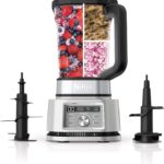 Ninja Foodi SS201 Power Blender & Processor. 3-in-1 Crushing Blender, Dough Mixer, and Food Processor 1400WP smartTORQUE 6 Auto-iQ Presets