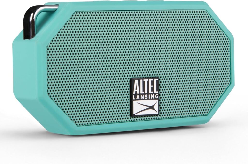 Altec Lansing Mini H2O – Waterproof Bluetooth Speaker, IP67 Certified & Floats in Water, Compact & Portable Speaker for Hiking, Camping, Pool, and Beach
