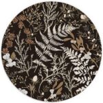 Dark Green Plant Mouse Pad 7.9×7.9 Inch, Vintage Green Fern Leaves Botanical Cottagecore Mouse Pads for Wireless Mouse Computers Laptop Desk Accessories, Plant Desk Accessories