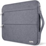 Voova 15.6 16 Inch Laptop Sleeve Case Compatible with MacBook Pro 16 M1/M2/M3/M4 Max 2019-2025, 15.6-16” Hp Lenovo Acer Asus, Waterproof Slim Computer Bag Cover with Handle, Grey