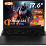 jumper 17.6 Inch Laptop with Office 365, 100% sRGB FHD Display, 16GB RAM 1TB SSD+128GB Storage, N5095 CPU, Windows 11, Backlit Keyboard, 7000mAh, WiFi-6, Laptops Computer for Students and Business