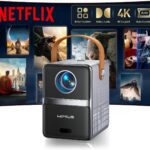 [Netflix-Licensed & Portable]Smart Mini Projector with WiFi and Bluetooth, 4K Supported,Dolby Audio,Auto Keystone & Electric Focus Outdoor Movie Projectors,WiMiUS Native 1080P HD Proyector