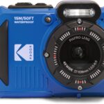 KODAK PIXPRO WPZ2 Rugged Waterproof Shockproof Dustproof WiFi Digital Camera 16MP 4X Optical Zoom 1080P Full HD Video Vlogging Camera 2.7″ LCD (Blue)