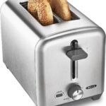 bella Stainless Steel 2 Slice Toaster with Extra Wide Slots & Removable Crumb Tray, 6 Browning Options, Auto Shut Off & Reheat Function, Toast Bread, Bagel & Waffle