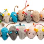 Fashion’s Talk Cat Mice Toy 18-Pack Plush Catnip-Filled Mice Toys for Indoor Cats – Realistic Design, 9 Assorted Colors, 2 of Each, Value Pack
