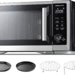 TOSHIBA Countertop Microwave Oven Air Fryer Combo, Inverter, Convection, Broil, Speedy Combi, Even Defrost, Humidity Sensor, Mute Function, 27 Auto Menus, 1.0 cu.ft, 1000W, Stainless Steel